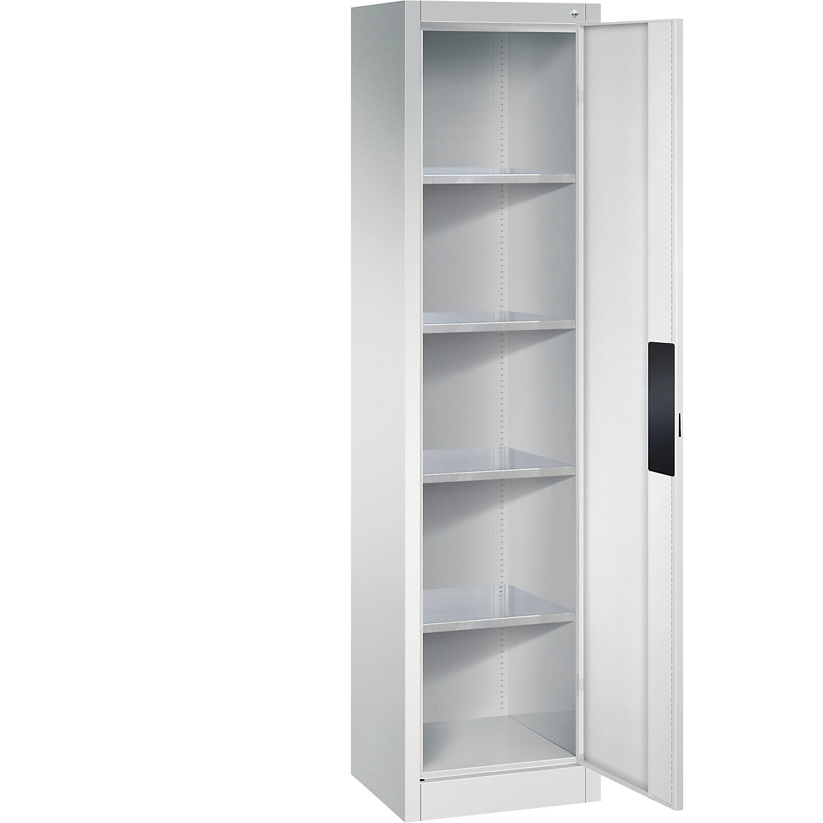 Armadio da officina per carichi pesanti – C+P, larghezza 502 mm, profondità 400 mm, anta grigio chiaro-2