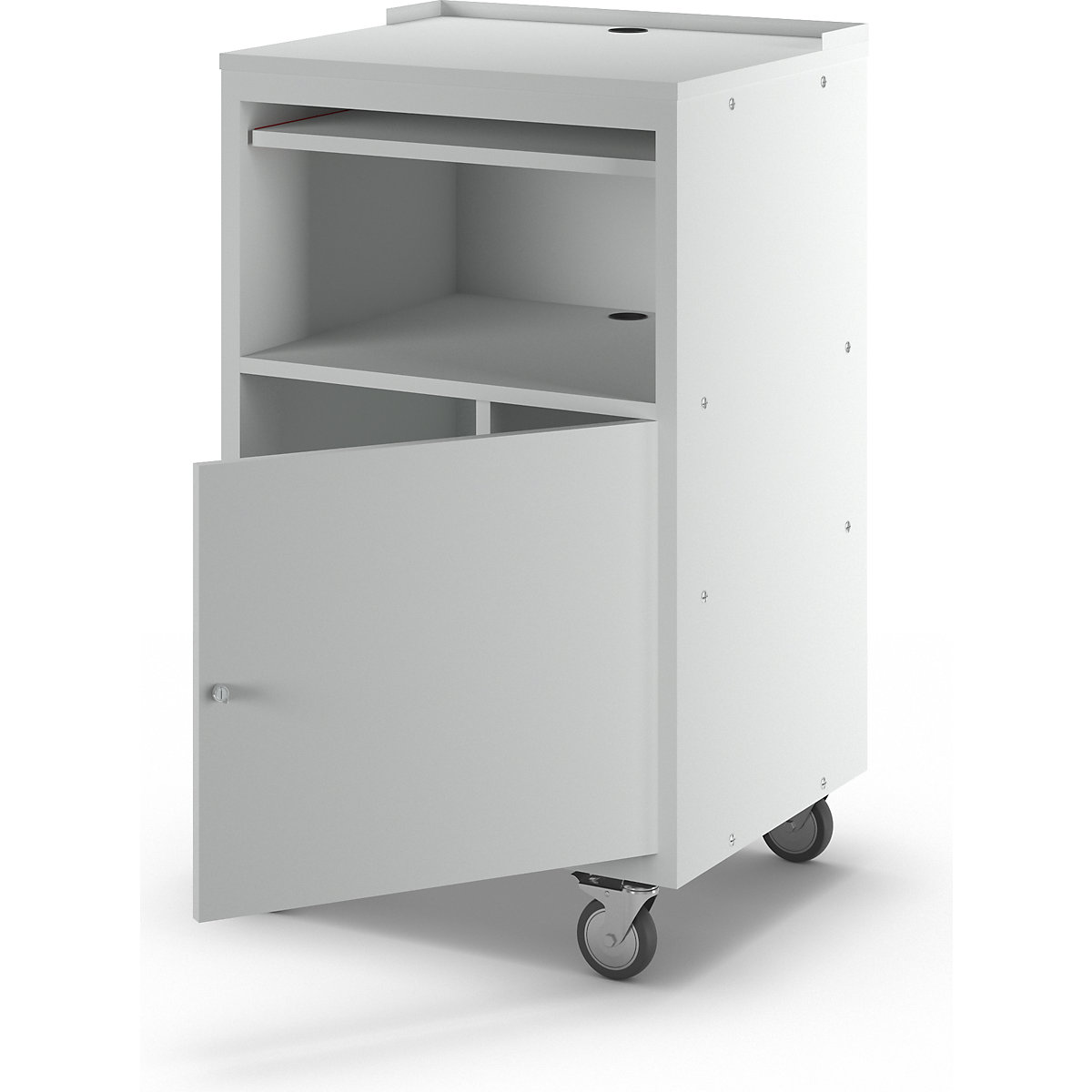 Postazione per PC, con rotelle – eurokraft basic (Foto prodotto 3)-2