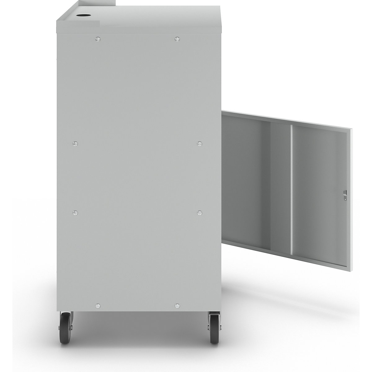 Postazione per PC, con rotelle – eurokraft basic (Foto prodotto 4)-3