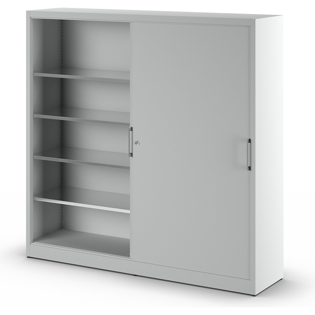 Armario de puertas correderas, altura 1950 mm – eurokraft pro (Imagen del producto 2)-1