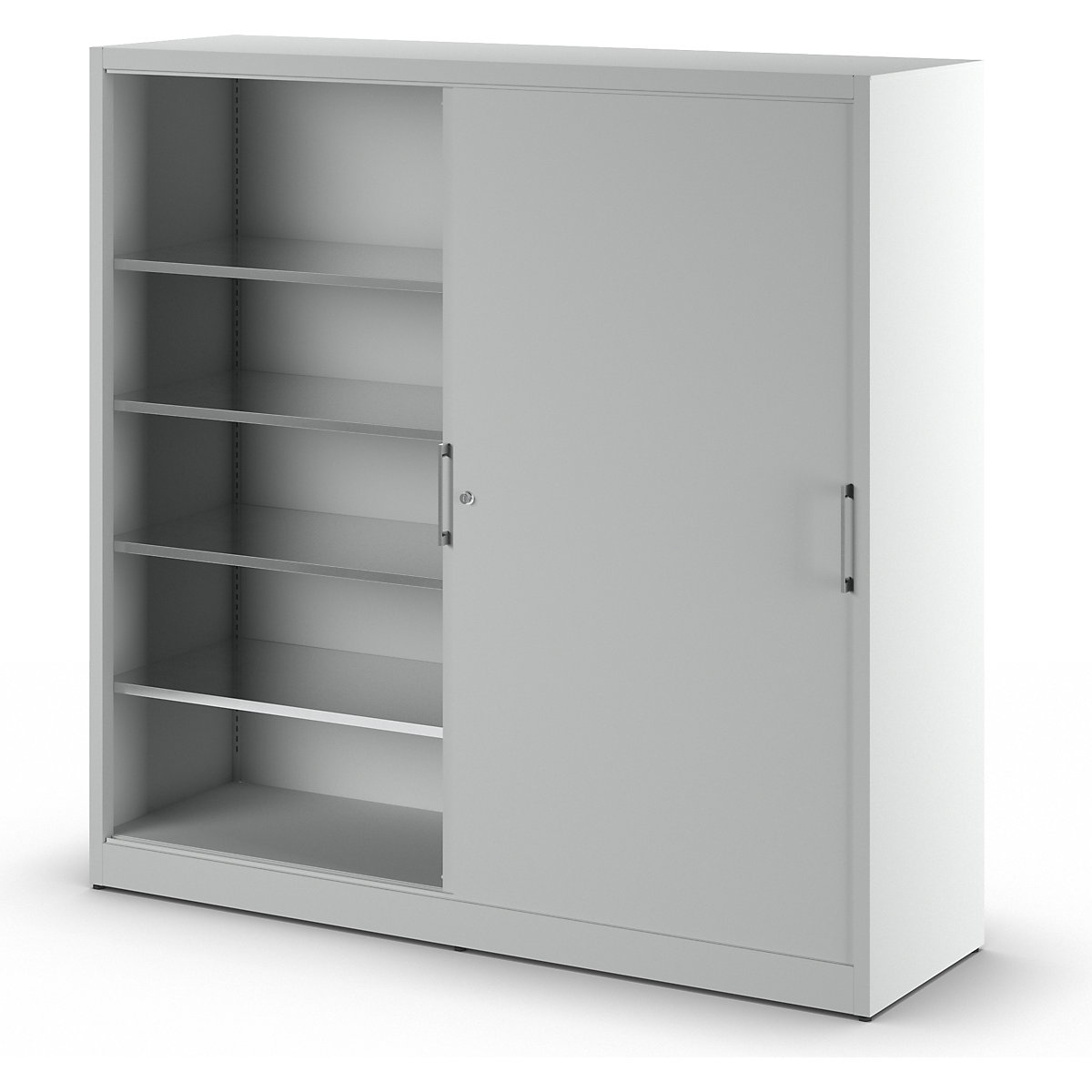 Armario de puertas correderas, altura 1950 mm – eurokraft pro (Imagen del producto 2)-1