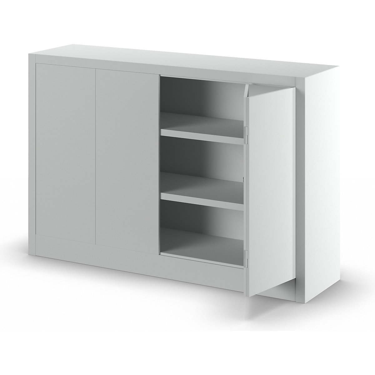 Armario de puertas plegables, altura 1000 mm – Pavoy (Imagen del producto 4)-3