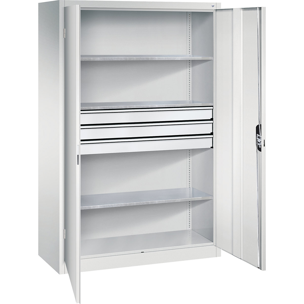 Armario de taller con puertas batientes y cajones &ndash; C+P