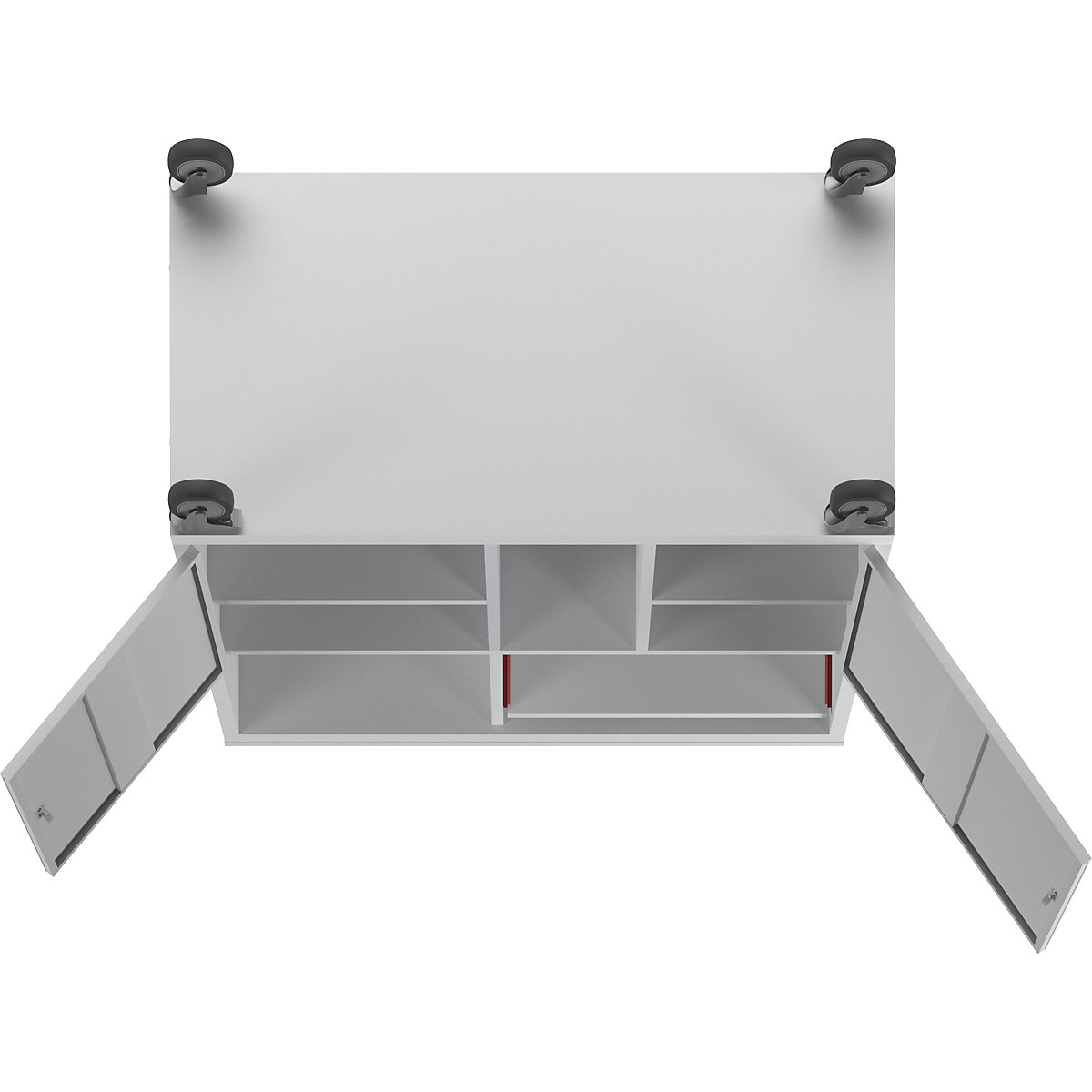 Pupitre para PC, rodante – eurokraft basic (Imagen del producto 11)-10