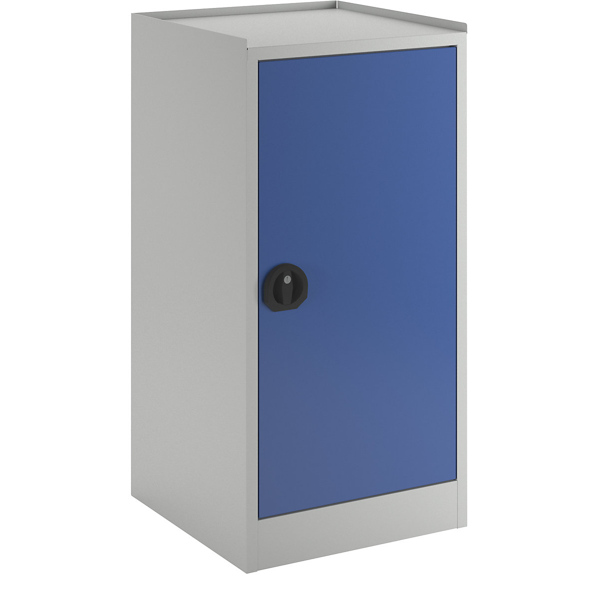 Armario para herramientas y auxiliar – eurokraft pro, 2 cajones, 1 balda, puerta en azul genciana-3