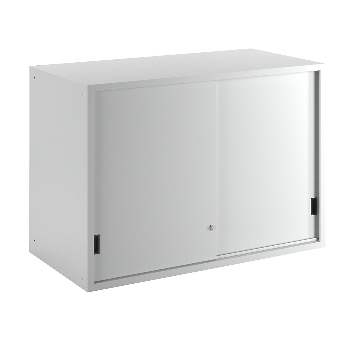 Altillo con puertas correderas – LISTA, puertas de chapa maciza, H x A x P 1000 x 1431 x 725 mm, gris luminoso-13