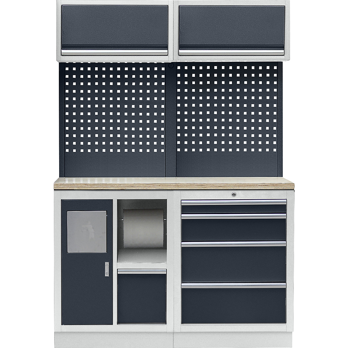 Armario modular de taller para la recogida de basura y la limpieza: A x P  1360 x 460 mm