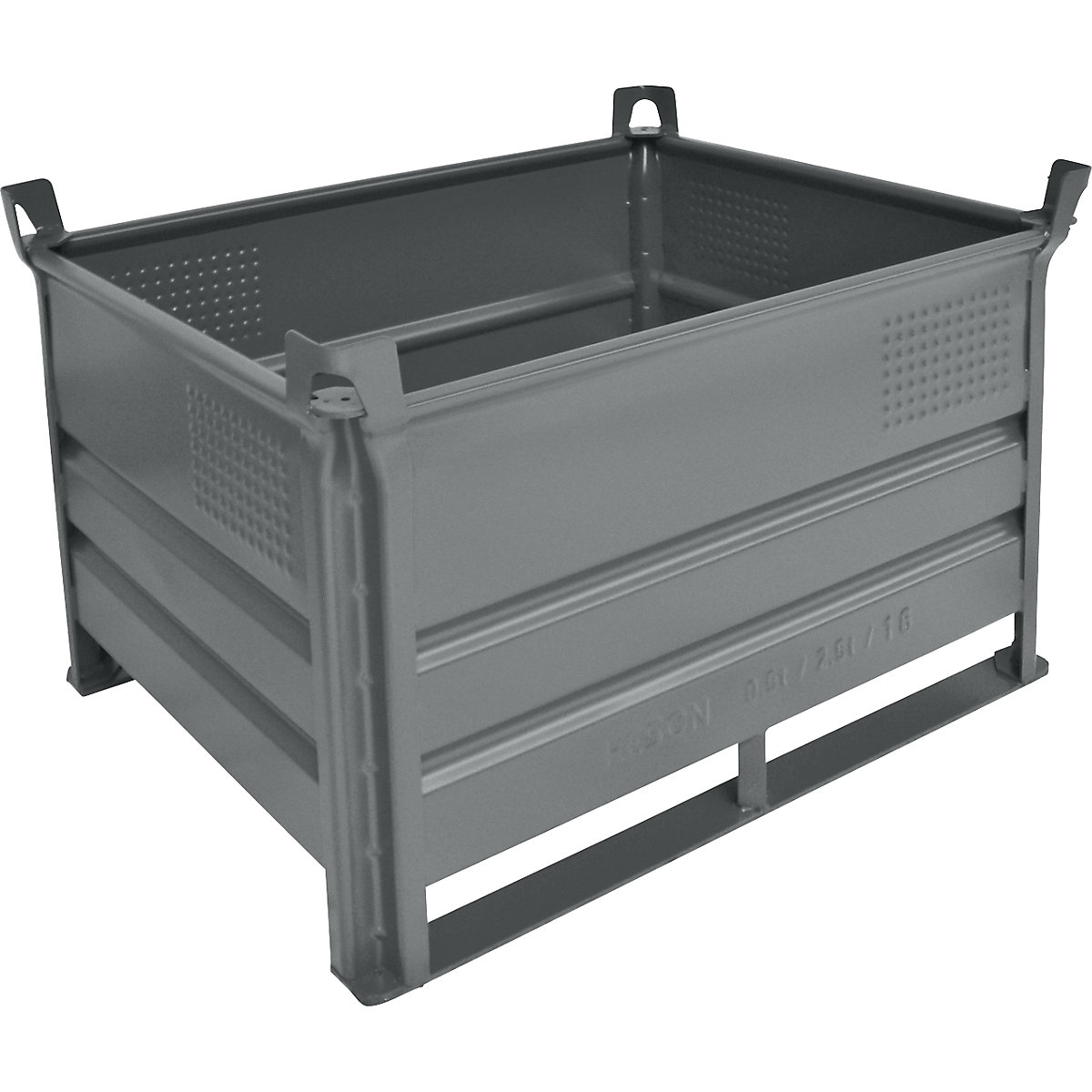 Recipiente empilhável com patins – Heson