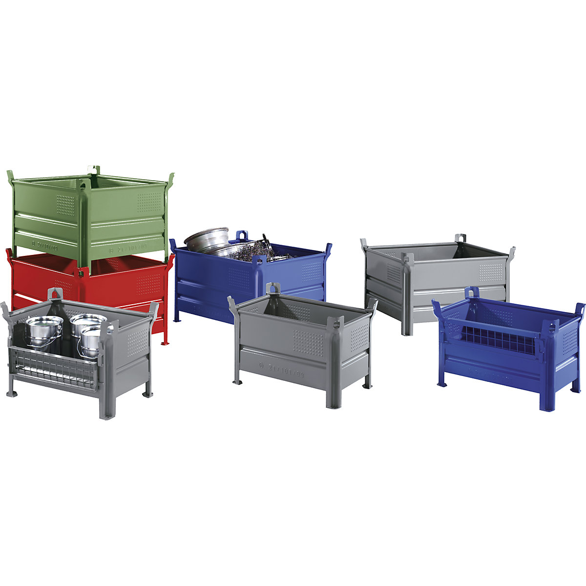 Recipiente empilhável de paredes maciças – Heson (Imagem do produto 4)-3