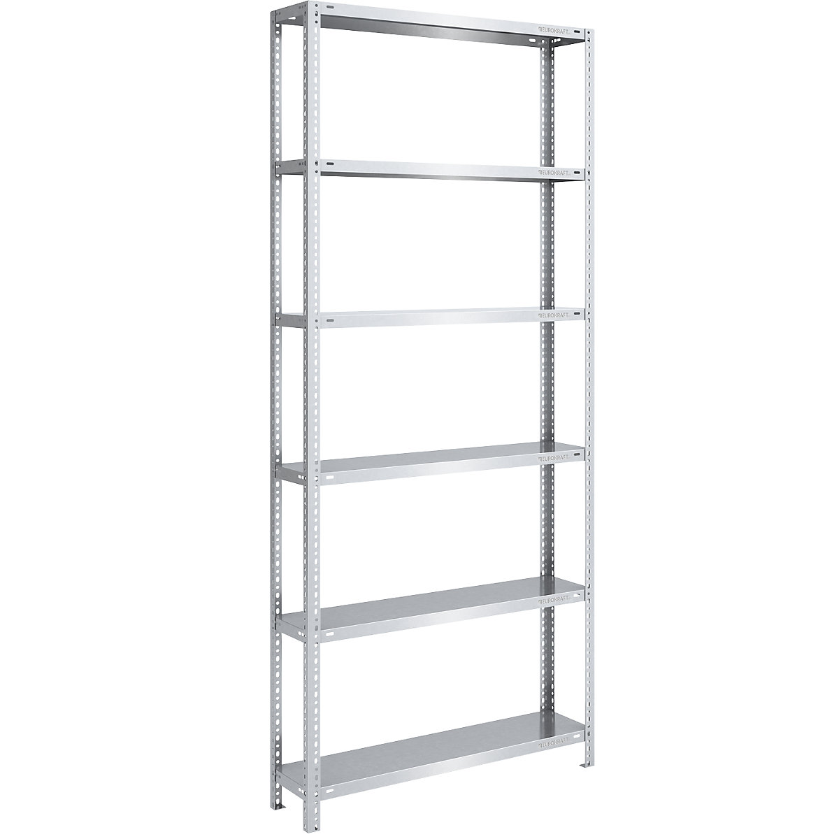 Estante de aparafusar, construção leve, galvanizada – eurokraft pro