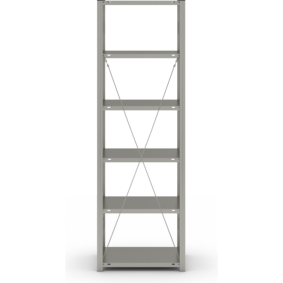 Estante de encaixe para armazém, armação de estante azul, prateleira galvanizada – eurokraft pro (Imagem do produto 13)-12