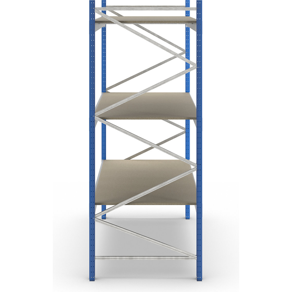 Estante de prateleiras grandes para cargas pesadas com bases em placas de aglomerado – Manorga (Imagem do produto 12)-11