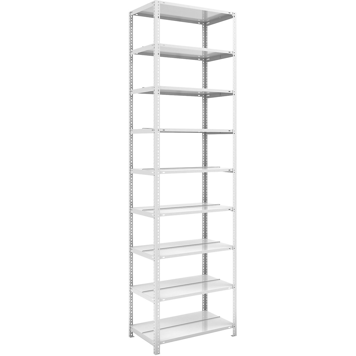 Estante de aparafusar para pastas de arquivo, cinzento claro RAL 7035 – hofe, altura da estante 2900 mm, de dois lados, estante básica, largura x profundidade 750 x 600 mm-33