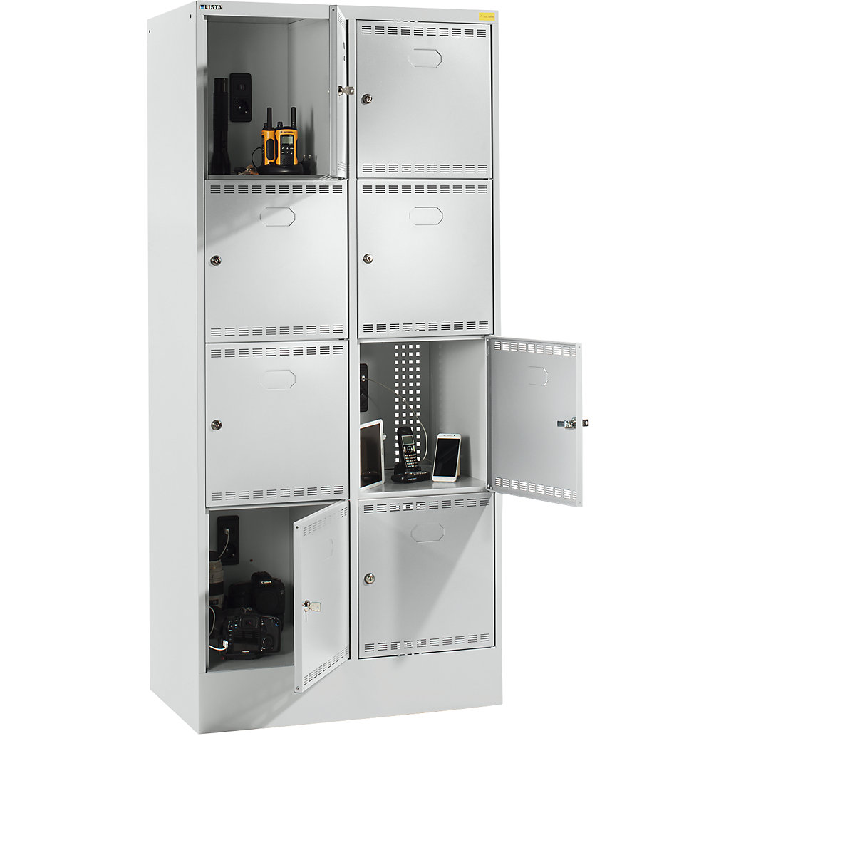 Armoire pour chargement centralisé, avec casiers verrouillables – LISTA (Illustration du produit 5)-4