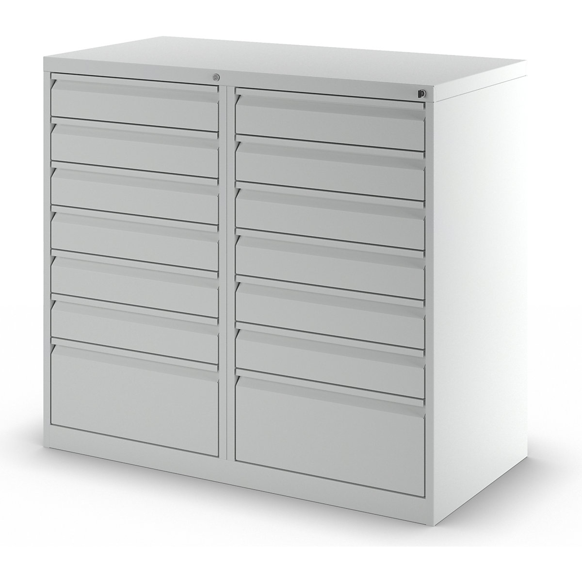 Armoire à tiroirs en acier – eurokraft basic (Illustration du produit 8)-7