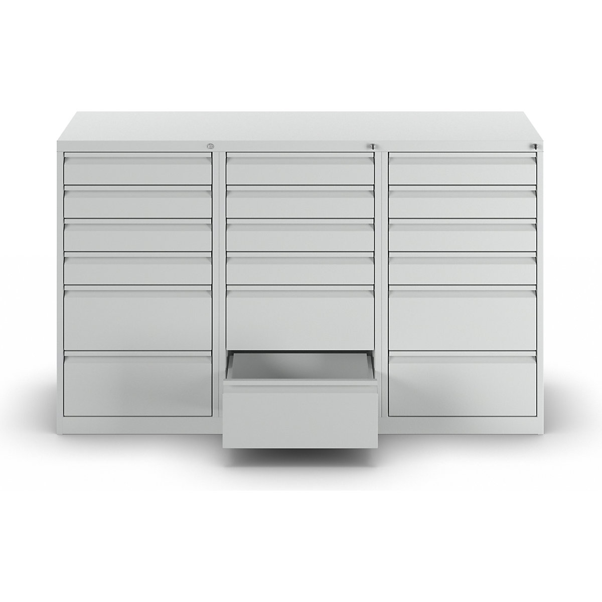Armoire à tiroirs en acier – eurokraft basic (Illustration du produit 2)-1