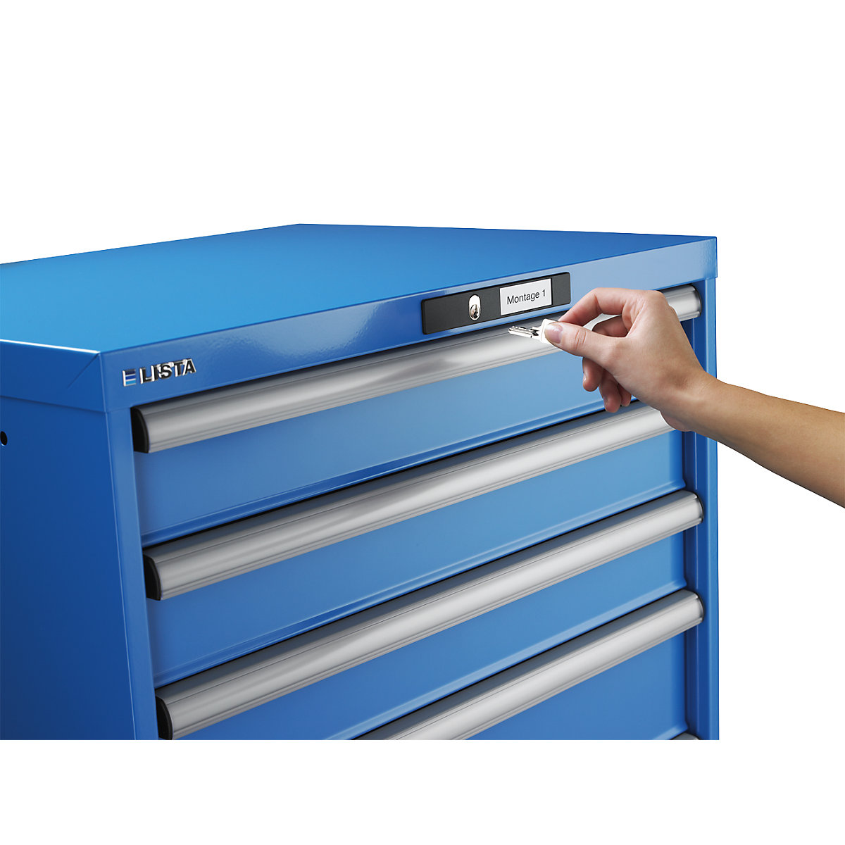 Armoire à tiroirs mobile, largeur 564 mm – LISTA (Illustration du produit 6)-5