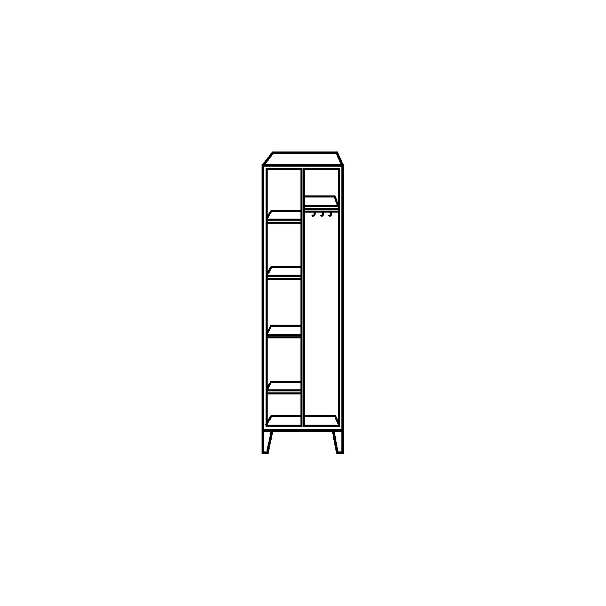 Armoire pour produits de nettoyage Berlin 2 – Wolf (Illustration du produit 6)-5