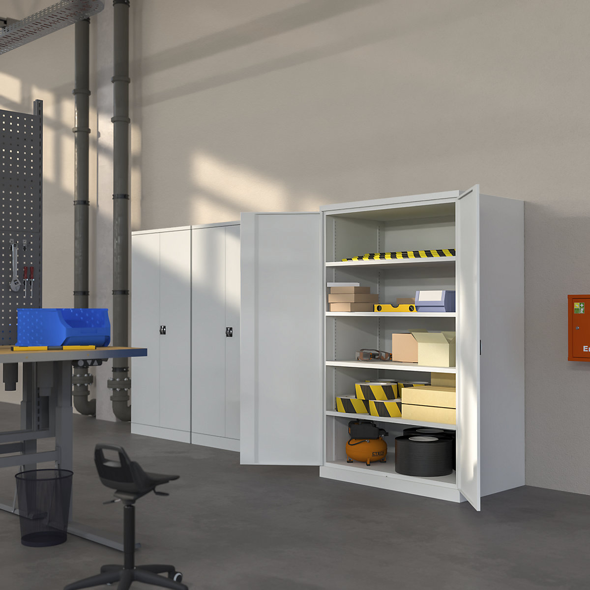 Armoire à portes battantes XXL – eurokraft pro (Illustration du produit 11)-10