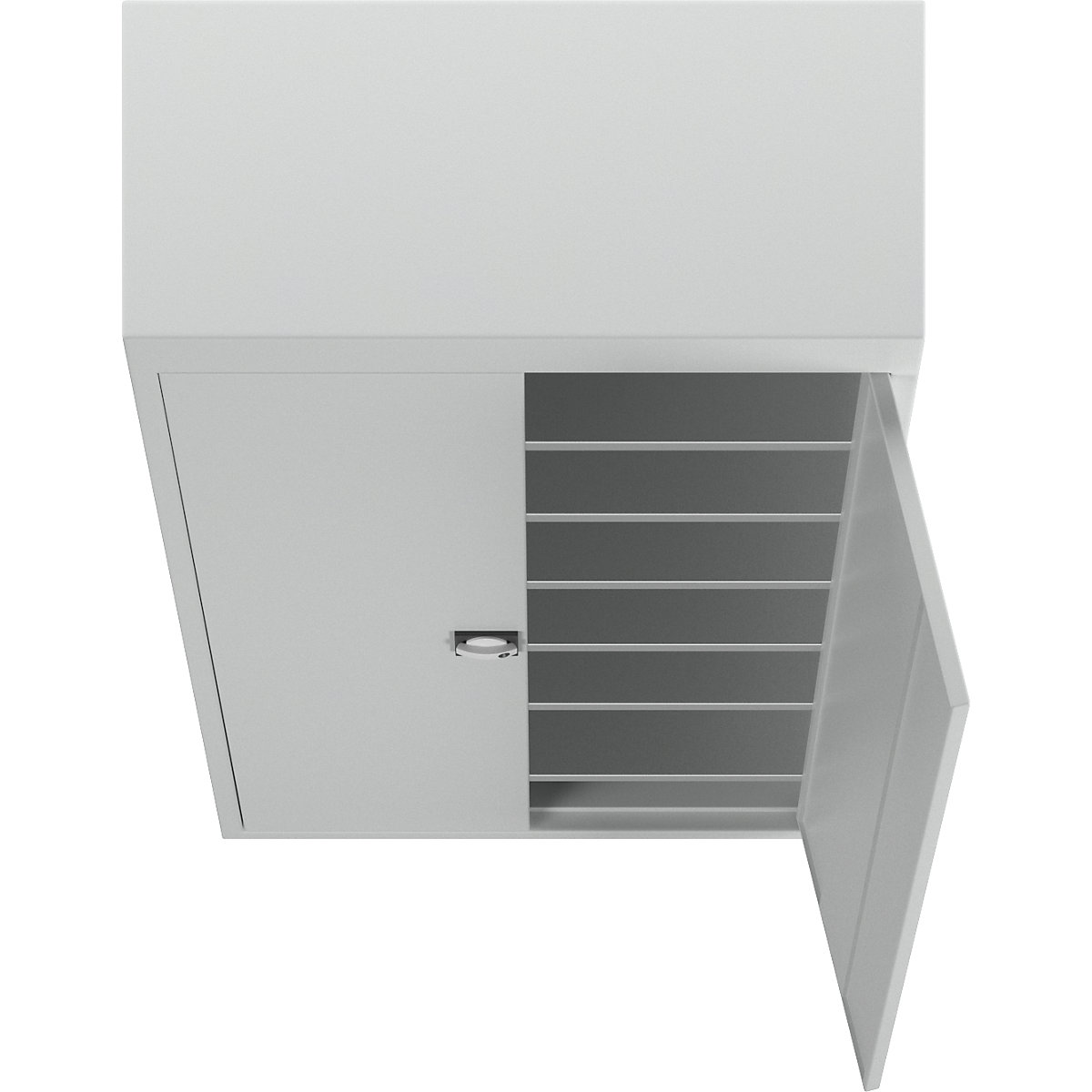 Armoire à portes battantes en tôle d'acier – eurokraft pro (Illustration du produit 6)-5