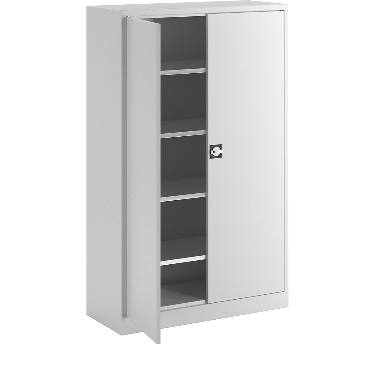 Armoire à portes battantes en tôle d'acier - eurokraft pro