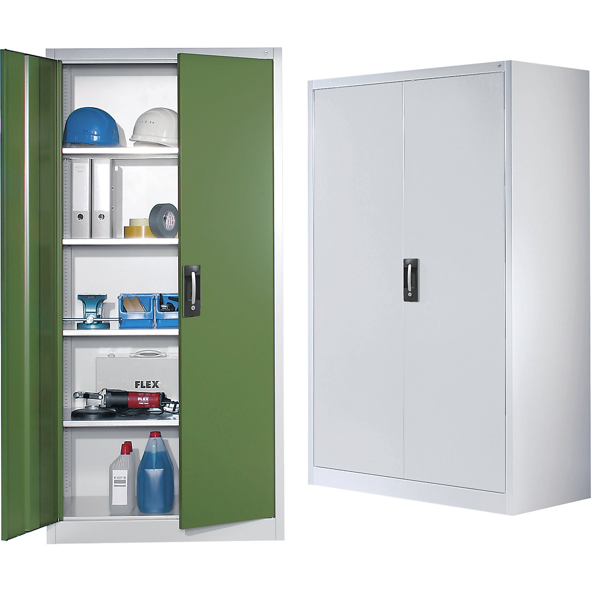 Armoire d'atelier à portes battantes – C+P (Illustration du produit 4)-3