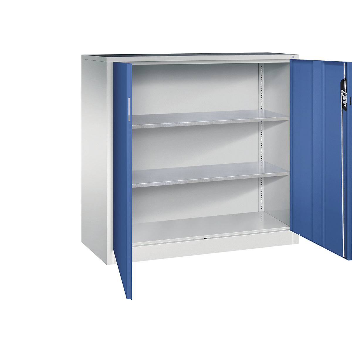 Armoire d'atelier hauteur bureau à portes battantes &ndash; C+P