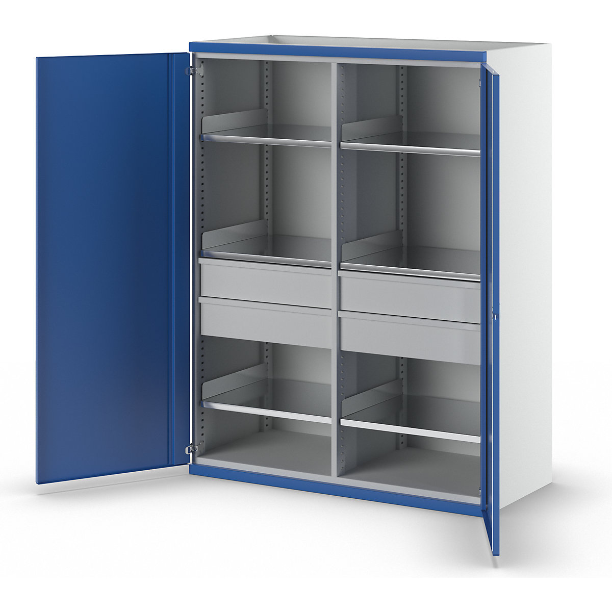 Armoire pour charges lourdes JUMBO avec cloison médiane – ANKE (Illustration du produit 2)-1