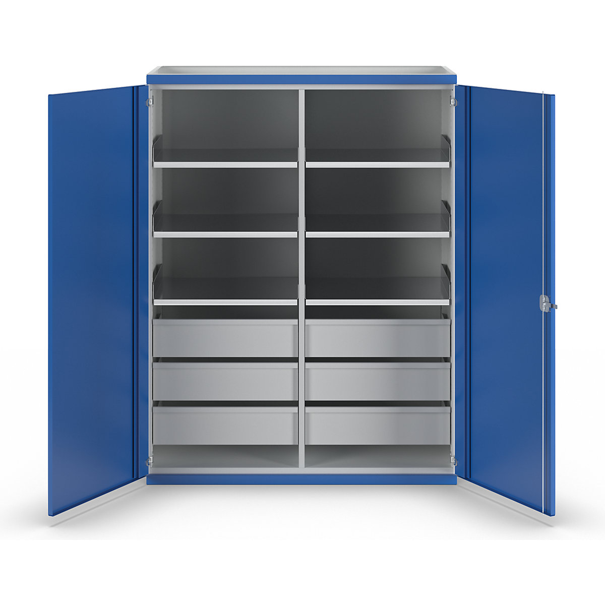 Armoire pour charges lourdes JUMBO avec cloison médiane – ANKE (Illustration du produit 2)-1
