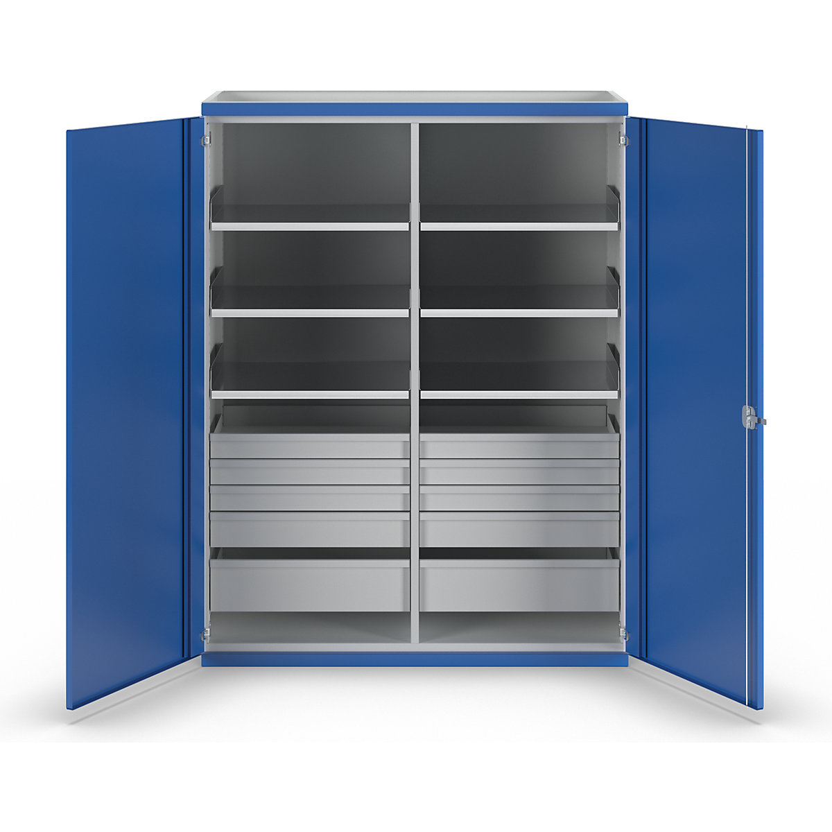 Armoire pour charges lourdes JUMBO avec cloison médiane – ANKE (Illustration du produit 2)-1