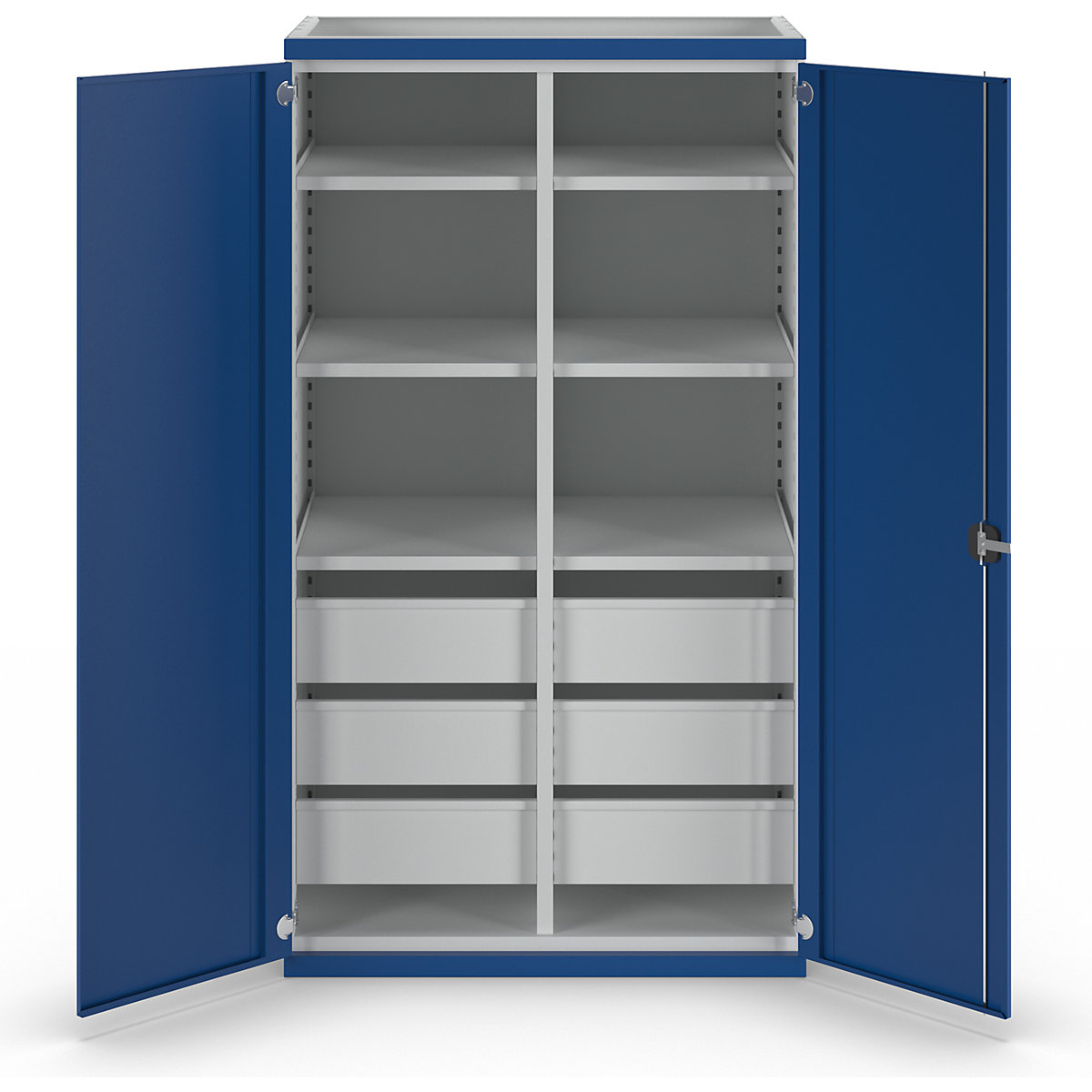Armoire pour charges lourdes avec cloison médiane – ANKE (Illustration du produit 2)-1