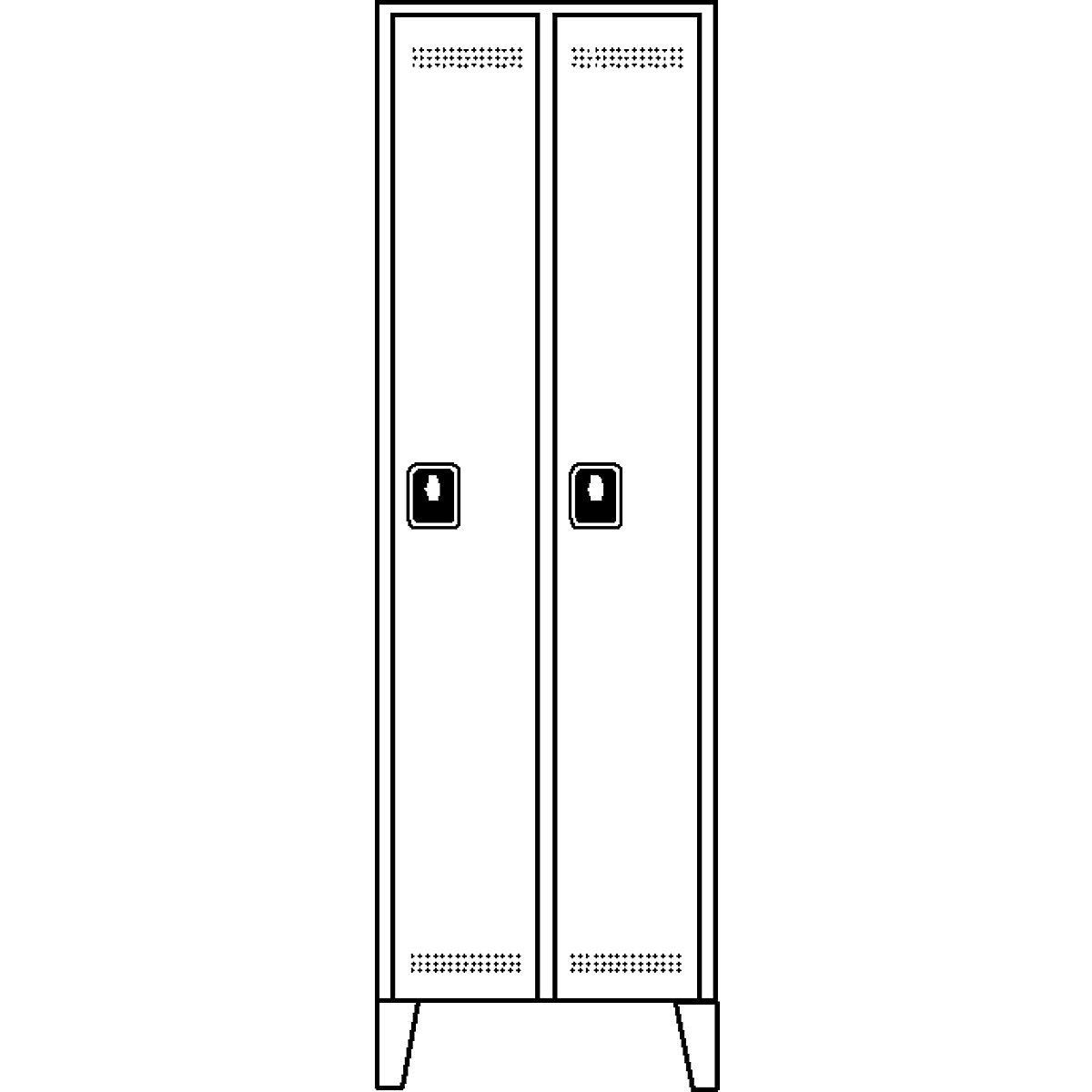 Penderie, hauteur compartiments 1700 mm – Wolf (Illustration du produit 2)-1