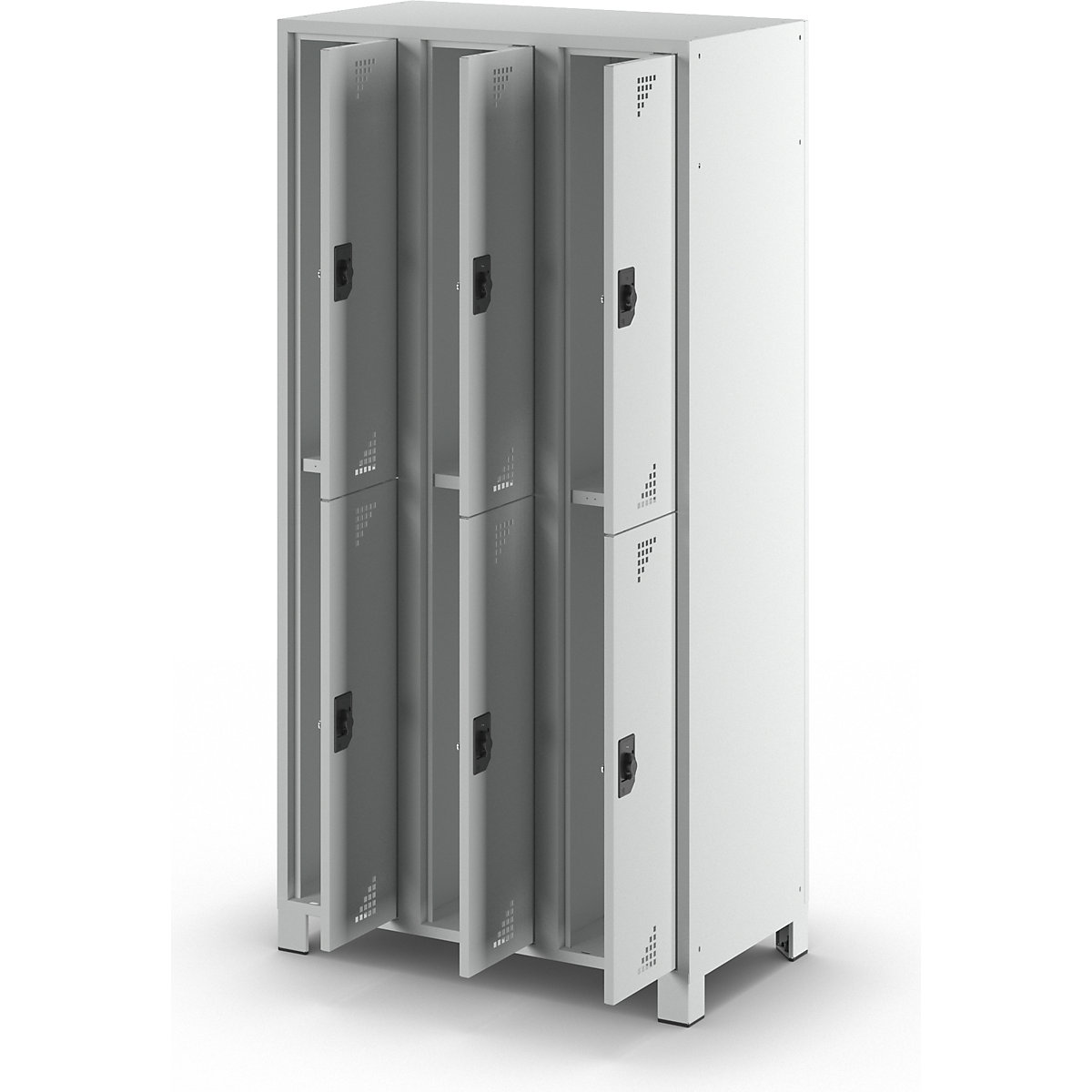 Vestiaire à deux étages Bremen – eurokraft pro (Illustration du produit 8)-7