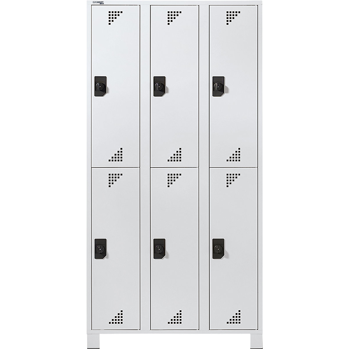 Vestiaire à deux étages Bremen – eurokraft pro (Illustration du produit 2)-1