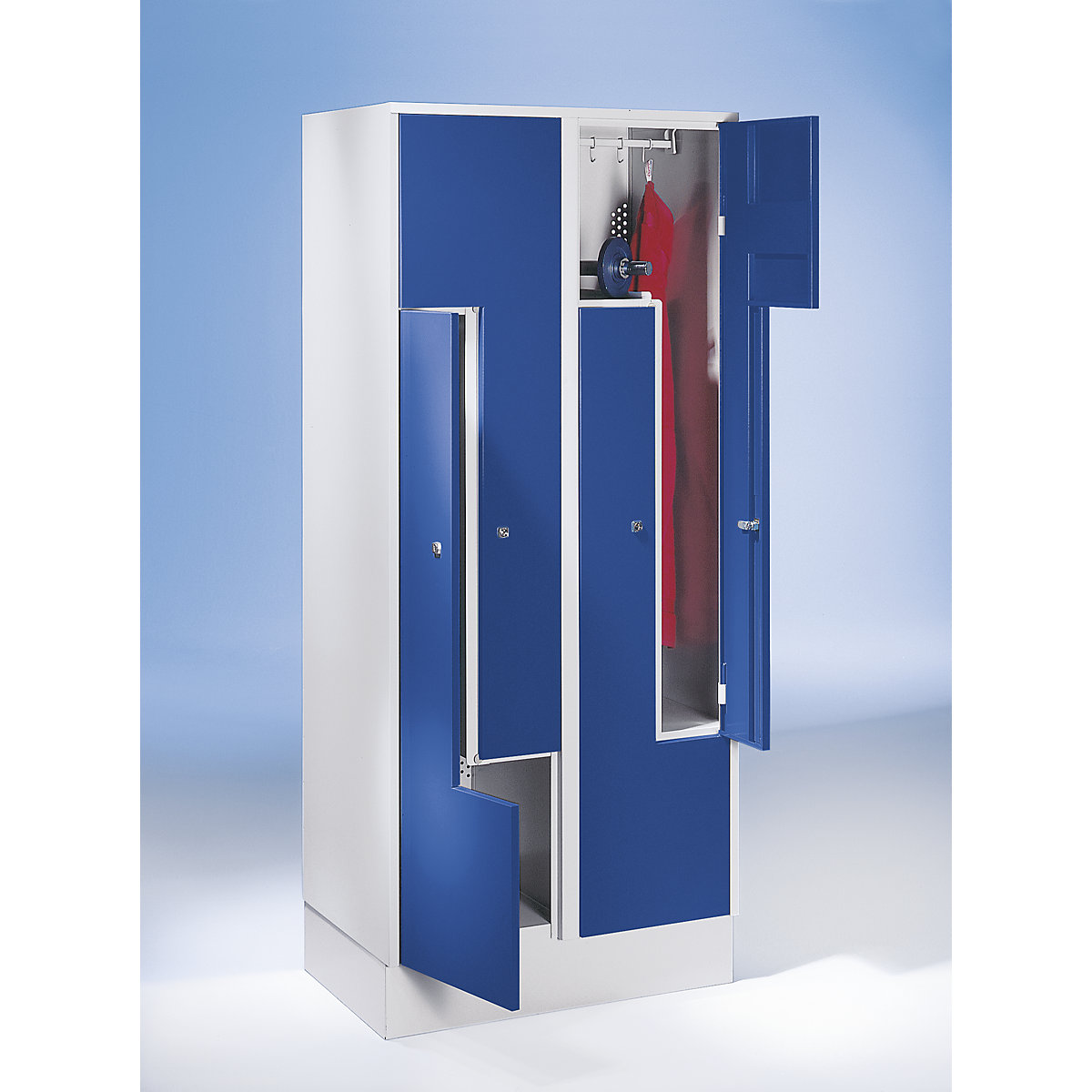 Vestiaire à portes en Z Munich – Wolf (Illustration du produit 3)-2