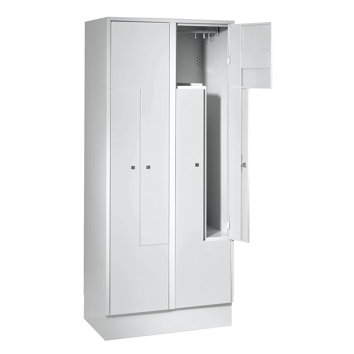 Vestiaire à portes en Z Munich – Wolf (Illustration du produit 2)-1