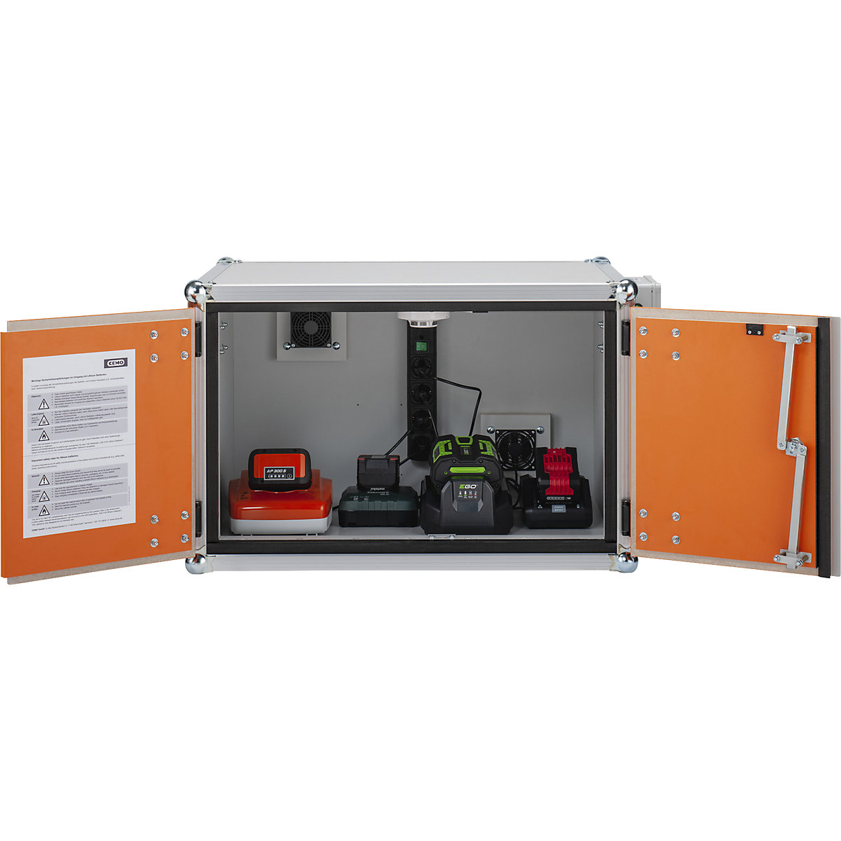 Armoire de sécurité pour le chargement d'accumulateurs PREMIUM – CEMO (Illustration du produit 3)-2