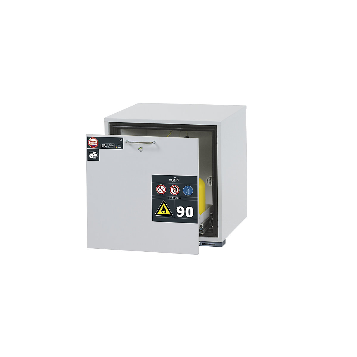 Armoire pour produits dangereux résistante au feu 90 minutes - asecos