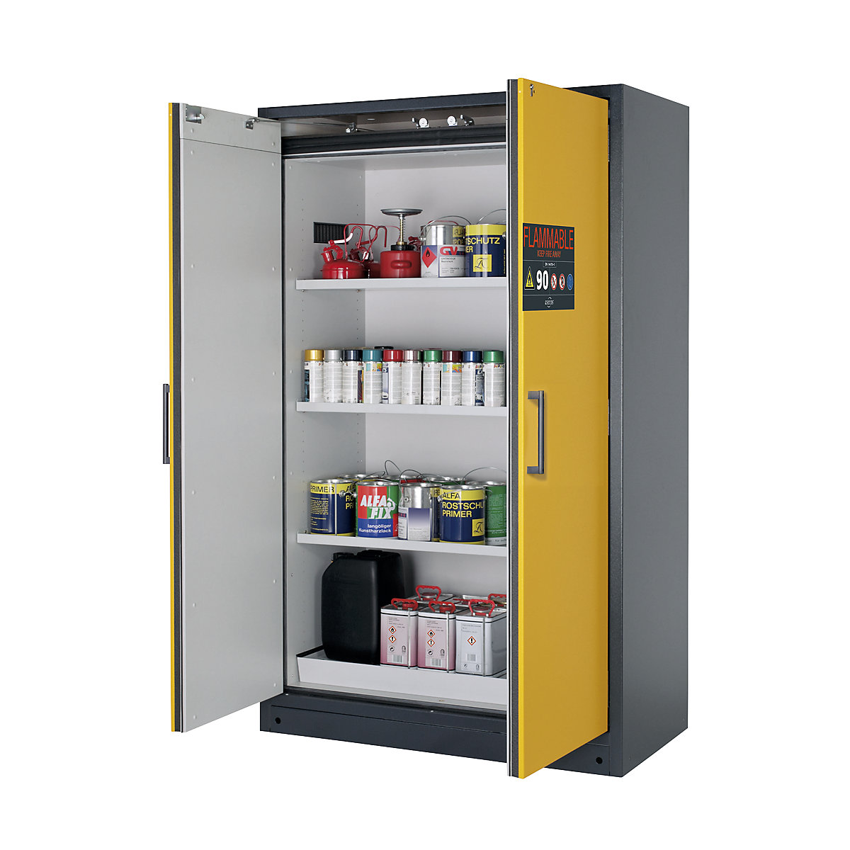 Armoire pour produits dangereux résistante au feu FM/UL/ULC/90 minutes - asecos