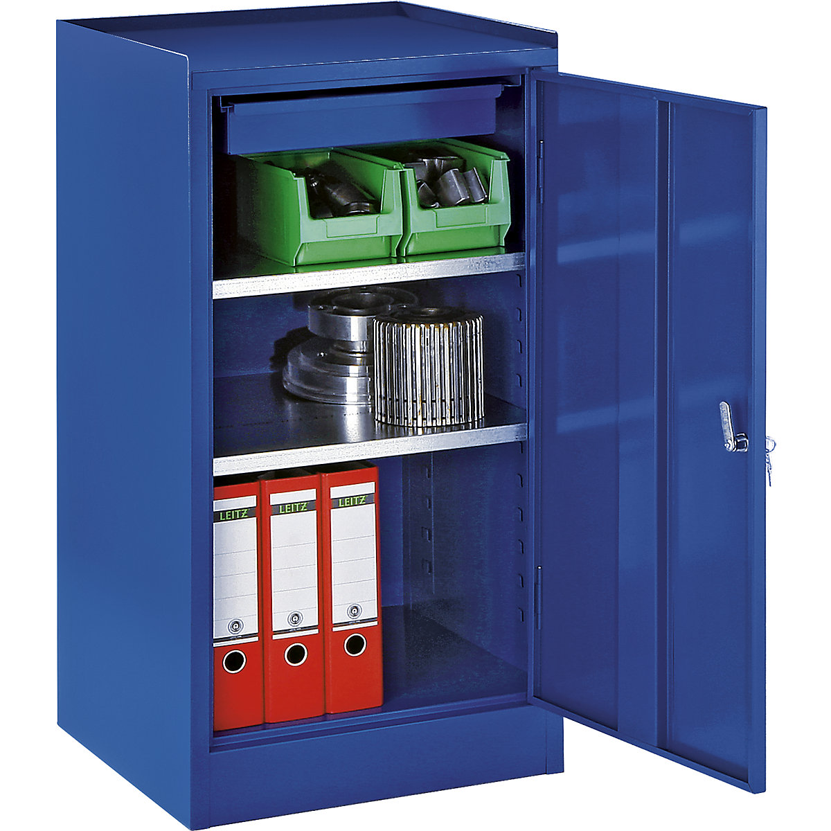 EUROKRAFTbasic Armoire à outils 1 tiroir, 2 tablettes, h x l x p