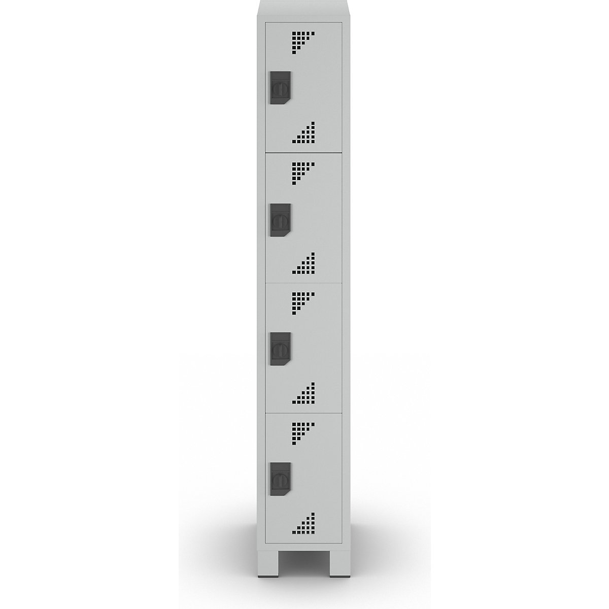 Vestiaire multicases quatre niveaux Bremen – eurokraft pro (Illustration du produit 3)-2