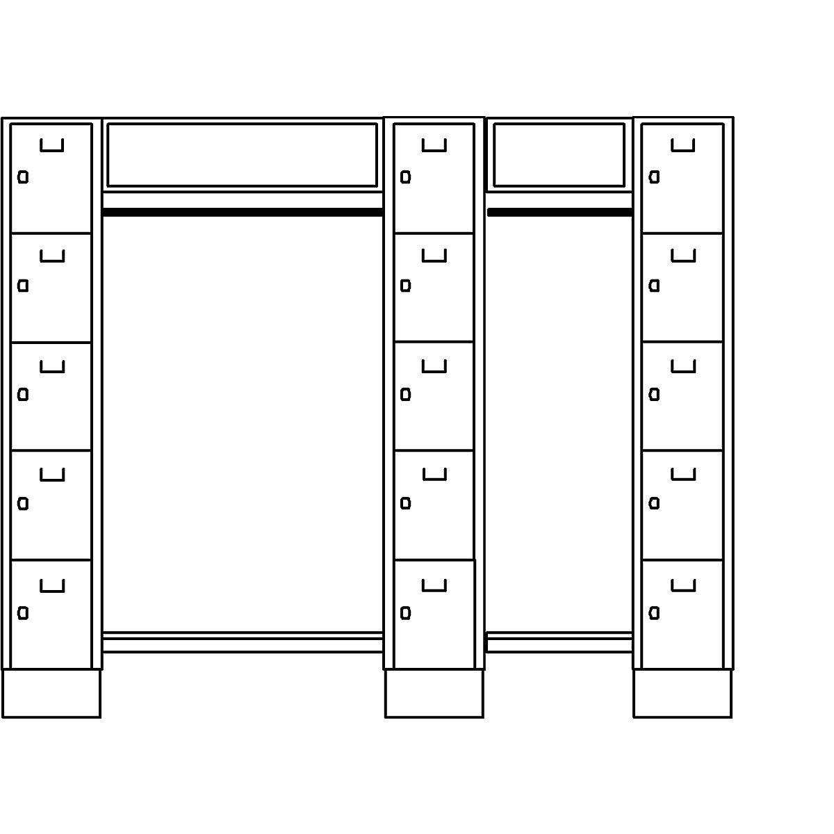 Vestiaires à penderie ouverte – Wolf (Illustration du produit 5)-4