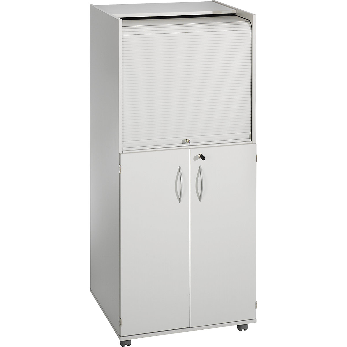 Armoire mobile pour ordinateur à rideaux en plastique – eurokraft pro