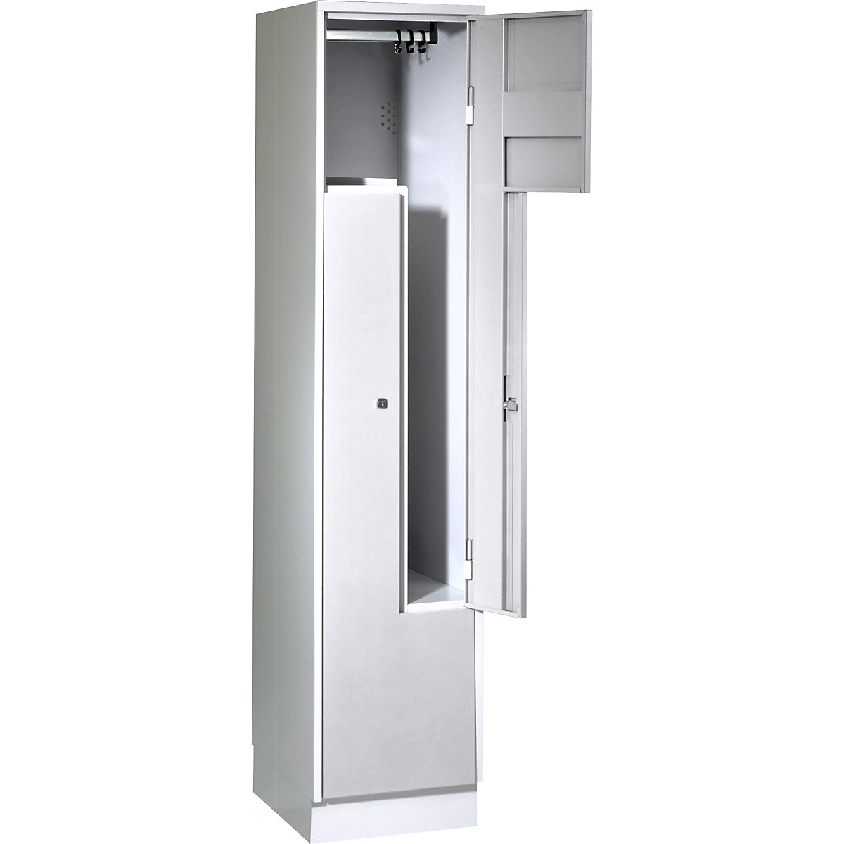 wolf vestiaire metallique avec portes en z 2 compartiments frankel france
