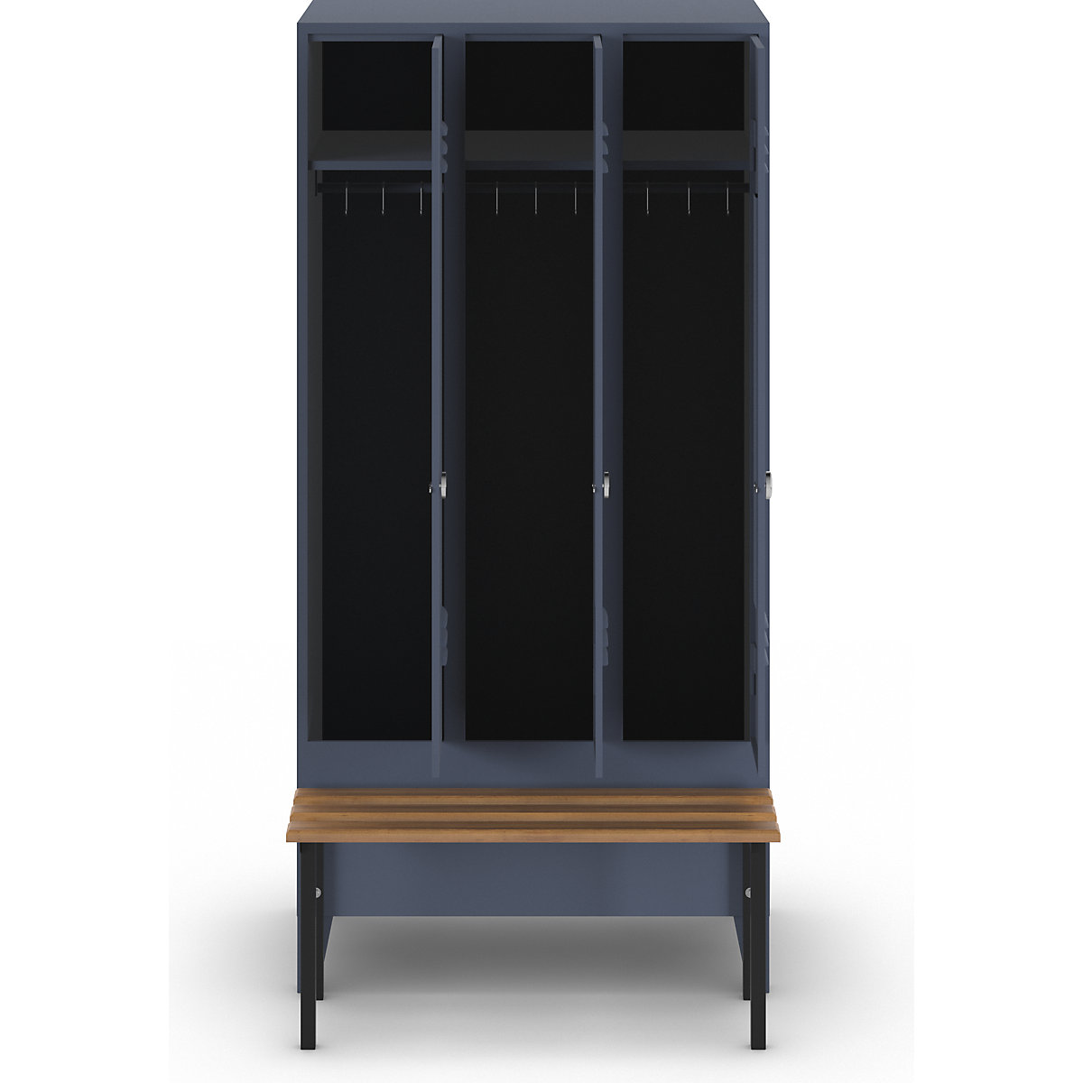 Vestiaire Berlin 2 avec banc – Wolf (Illustration du produit 2)-1
