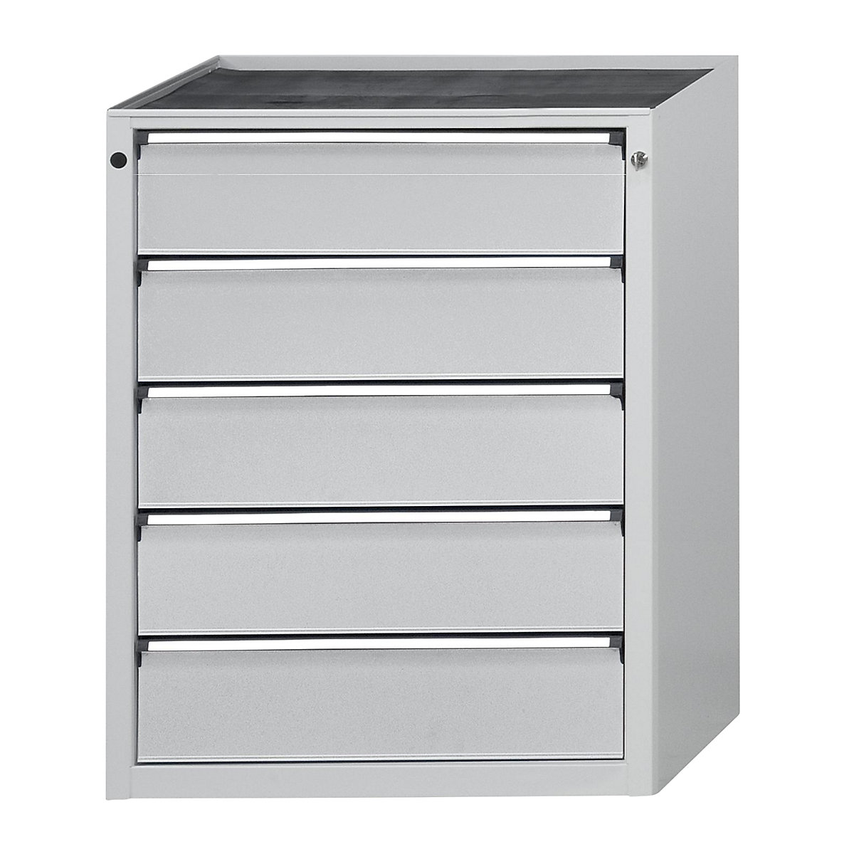 Armoire à tiroirs sans plateau – ANKE, largeur 910 mm, charge max. tiroirs 200 kg, 5 tiroirs, façade gris clair-7