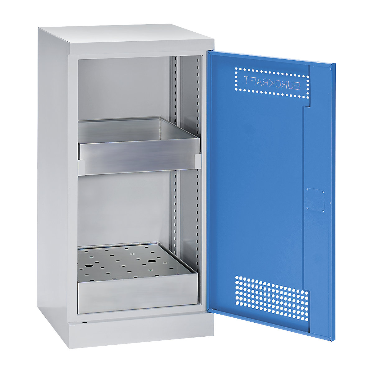 Armoire de sécurité – eurokraft pro, armoire hauteur bureau, 1 tablette de rétention, h x l x p 1000 x 500 x 500 mm
