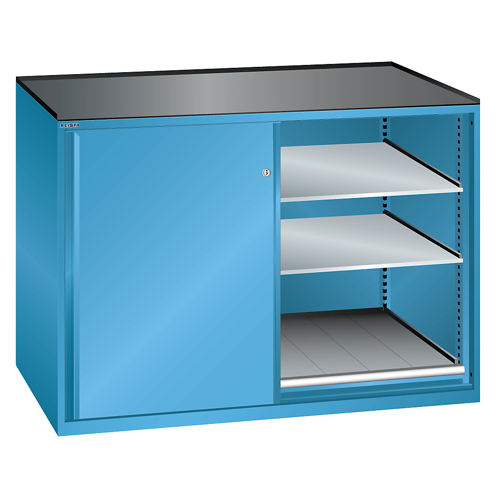 Armoire à portes coulissantes, charge max. par tablette coulissante 200