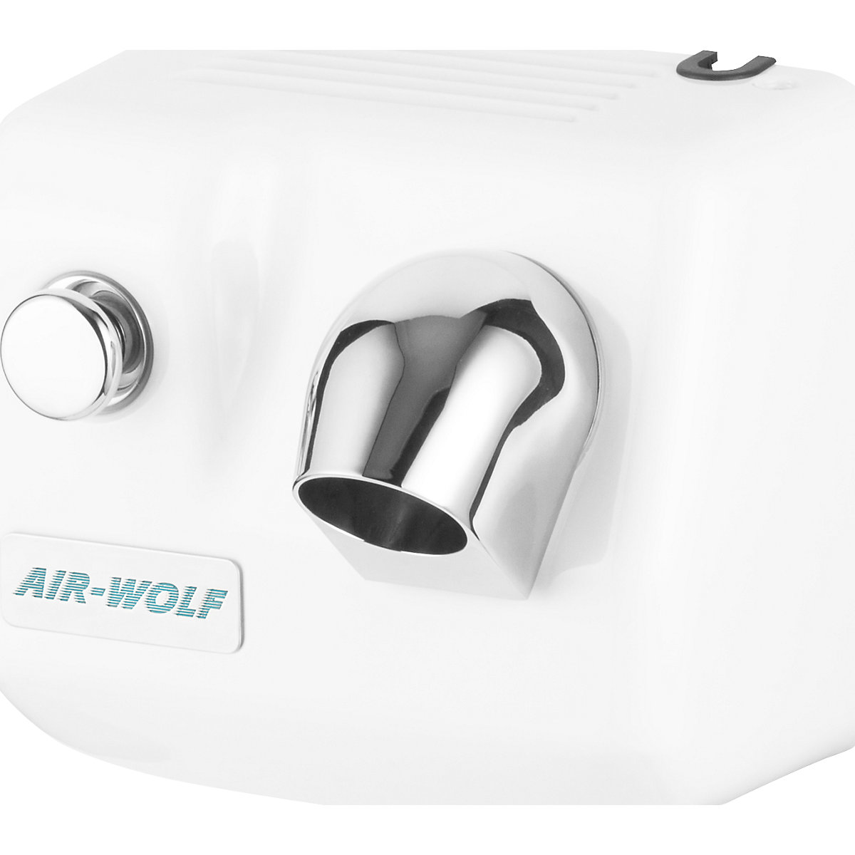 AIR-WOLF – Uscător de păr pentru perete, cu buton, alb