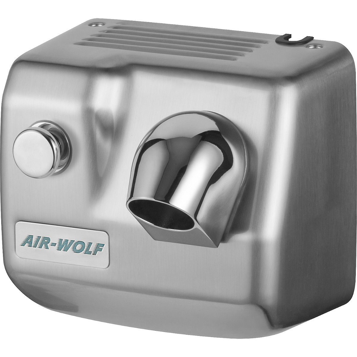AIR-WOLF – Uscător de păr pentru perete, cu buton, argintiu